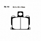 Колодки тормозные EBC FA070