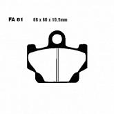 Колодки тормозные EBC FA081