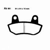 Колодки тормозные EBC FA090