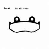 Колодки тормозные EBC FA092