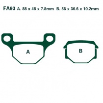 Колодки тормозные EBC FA093