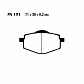 Колодки тормозные EBC FA101R