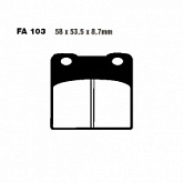 Колодки тормозные EBC FA103V