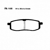 Колодки тормозные EBC FA105