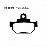 Колодки тормозные EBC FA106/2