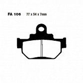 Колодки тормозные EBC FA106