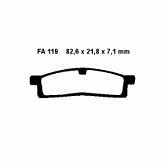 Колодки тормозные EBC FA119
