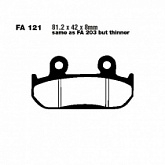 Колодки тормозные EBC FA121HH