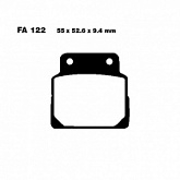 Колодки тормозные EBC FA122