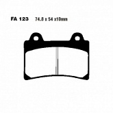 Колодки тормозные EBC FA123V