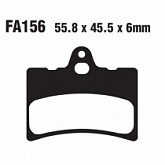 Колодки тормозные EBC FA156