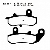 Колодки тормозные EBC FA157
