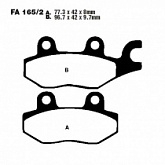 Колодки тормозные EBC FA165/2