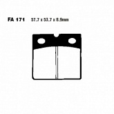 Колодки тормозные EBC FA171HH