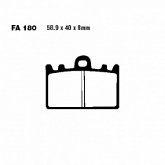 Колодки тормозные EBC FA180