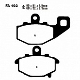 Колодки тормозные EBC FA192
