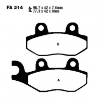 Колодки тормозные EBC FA214