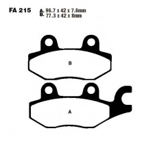 Колодки тормозные EBC FA215HH