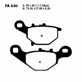 Колодки тормозные EBC FA230R