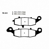 Колодки тормозные EBC FA231V