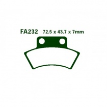 Колодки тормозные EBC FA232TT