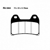 Колодки тормозные EBC FA244HH