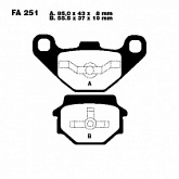 Колодки тормозные EBC FA251