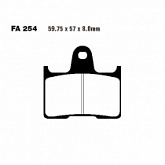Колодки тормозные EBC FA254HH