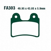 Колодки тормозные EBC FA303