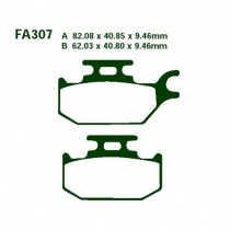 Колодки тормозные EBC FA307TT