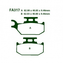 Колодки тормозные EBC FA317R