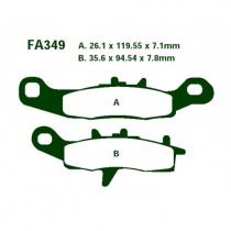 Колодки тормозные EBC FA349R