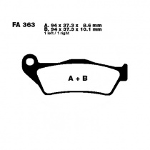 Колодки тормозные EBC FA363