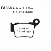 Колодки тормозные EBC FA368R