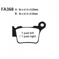 Колодки тормозные EBC FA368TT