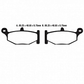 Колодки тормозные EBC FA419V