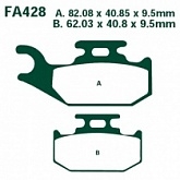 Колодки тормозные EBC FA428R