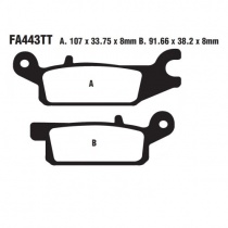 Колодки тормозные EBC FA443TT