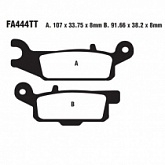 Колодки тормозные EBC FA444TT