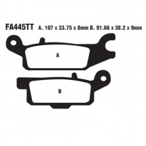 Колодки тормозные EBC FA445TT 