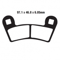 Колодки тормозные EBC FA456TT