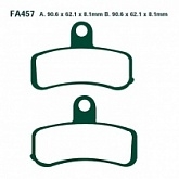 Колодки тормозные EBC FA457HH