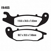 Колодки тормозные EBC FA465TT