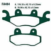 Колодки тормозные EBC FA484TT