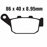 Колодки тормозные EBC FA496V
