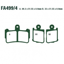 Колодки тормозные EBC FA499/4HH