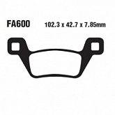 Колодки тормозные EBC FA600TT