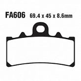 Колодки тормозные EBC FA606HH