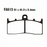 Колодки тормозные EBC FA613HH