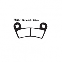 Колодки тормозные EBC FA657TT